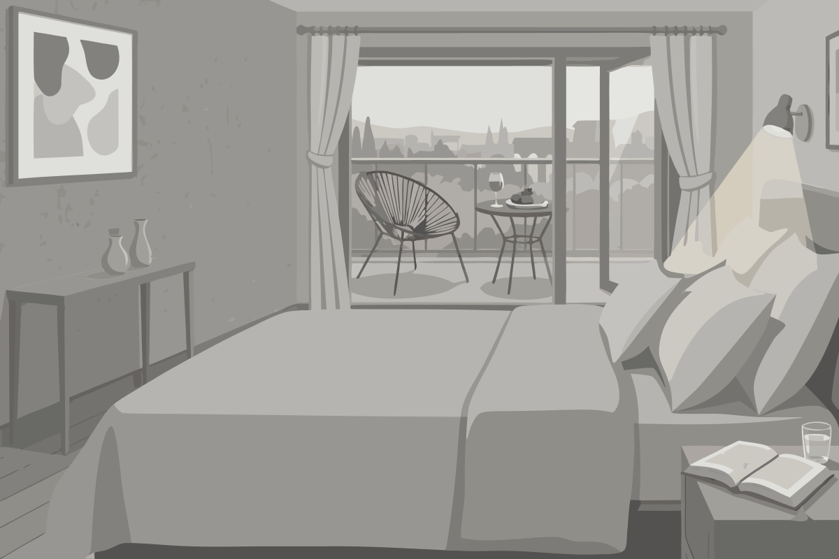 Chambre Lit King-Size Deluxe
